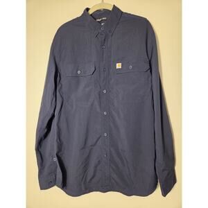 Carhartt Force® Relaxed Fit Lightweight Long Sleeve Shirt Gray Mens Size M